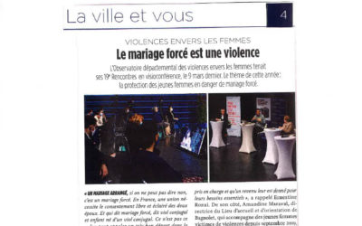 09 mars : Le mariage forcé est une violence