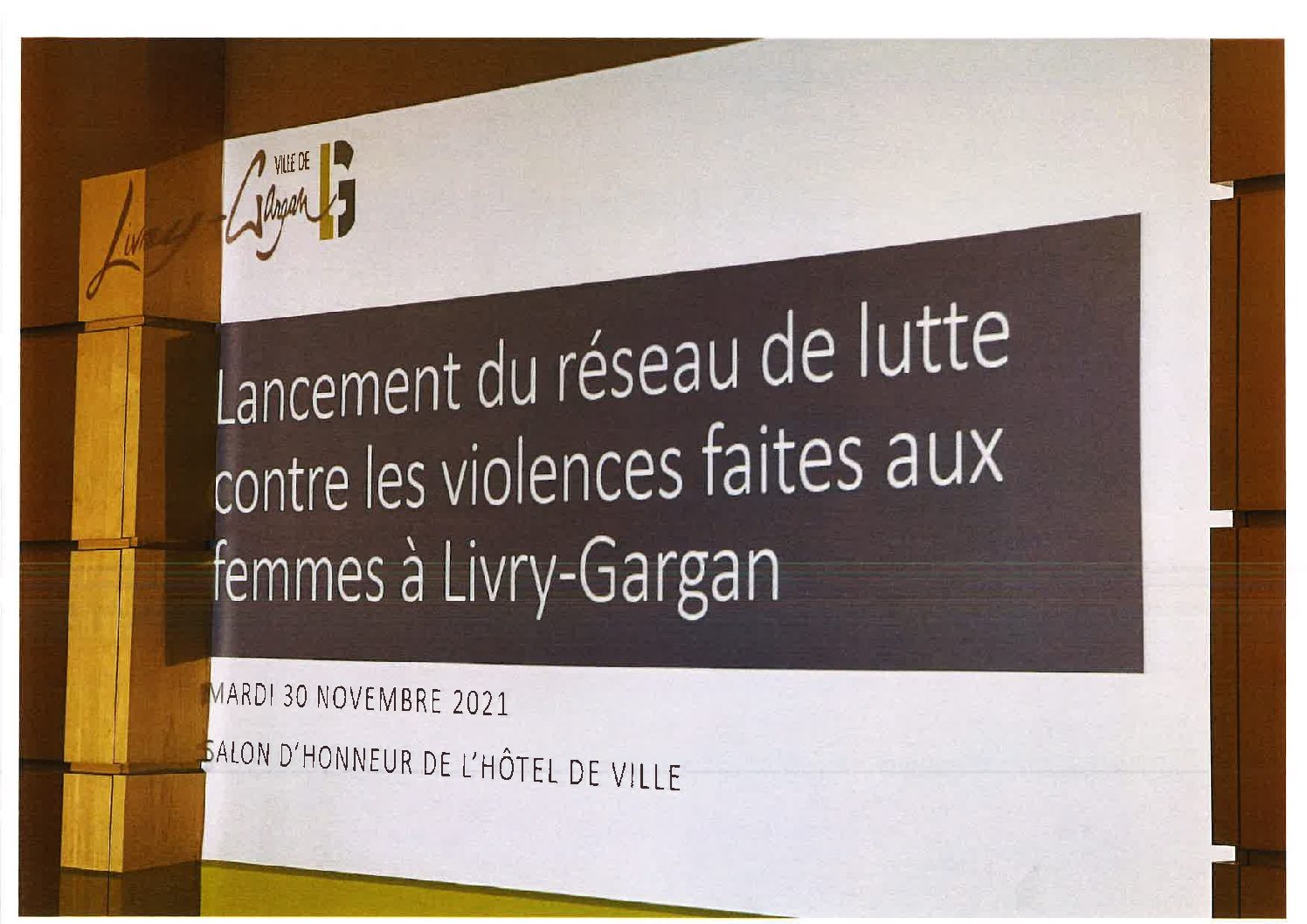 30 novembre : Lancement du réseau de lutte contre les violences faites aux femmes à Livry-Gargan