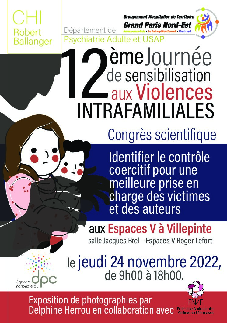 24 novembre 2022 : 12ème journée de sensibilisation aux violences intrafamiliales – Groupement hospitalier du Grand Paris Nord-Est
