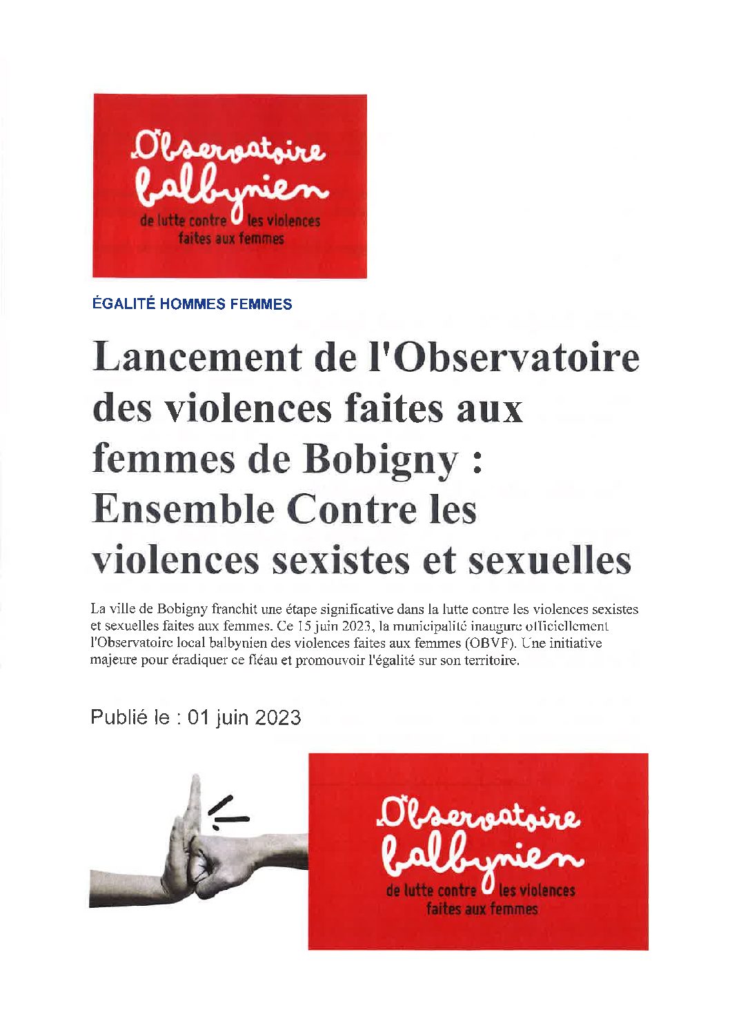 15 juin 2023 : A Bobigny